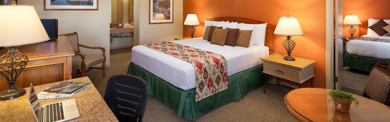 A two bedroom unit complete with a connecting door.