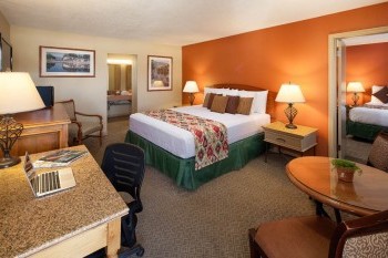 A two bedroom unit complete with a connecting door.